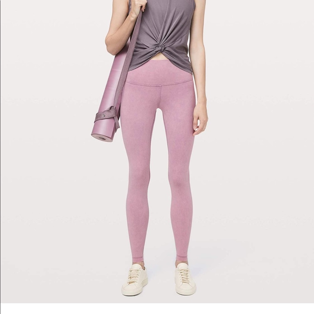 Lululemon Wunder Under Yoga Pants High Rise - Snow Washed Antoinette Size 6